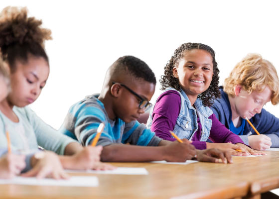 Students in a classroom